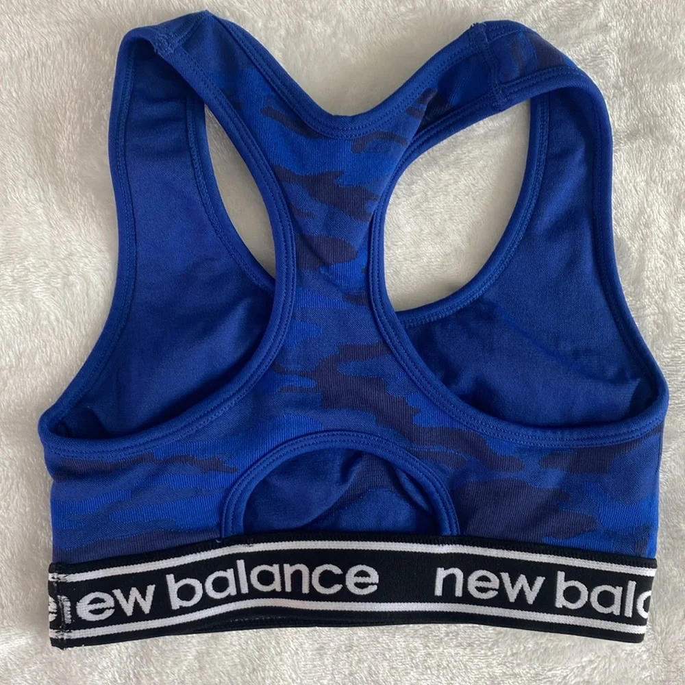 New Balance blue camo sports racerback bra - Picture 10 of 16